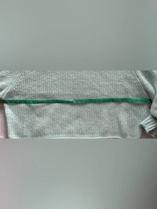 NWT Pilcro by Anthropologie Mock Neck Aqua Pullover - Picture 10 of 10